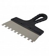 Шпатель фасадный нержавеющий 150мм зубчатый 6х6мм